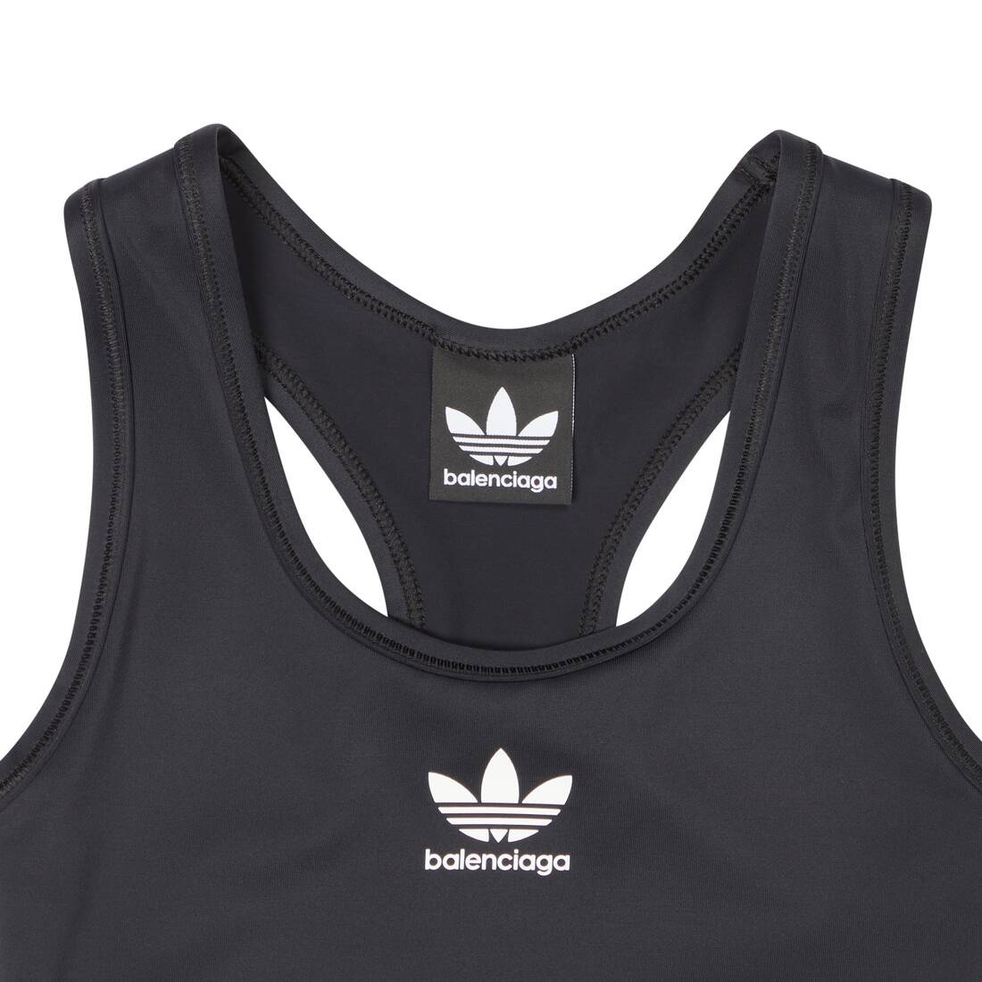 Balenciaga 3B Logo Sports Bra in Black/White