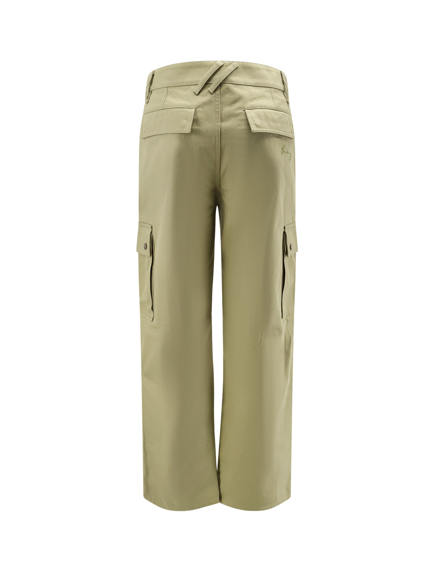 Cotton Trousers With Logo Embroidery - 2