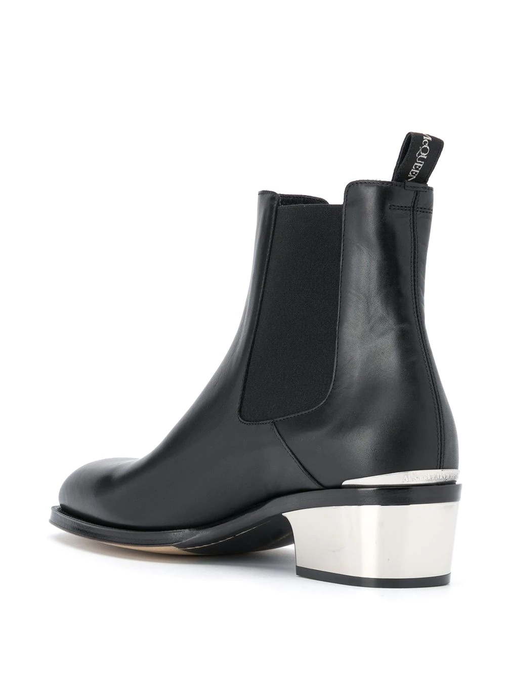 silver-heel chelsea boots - 3