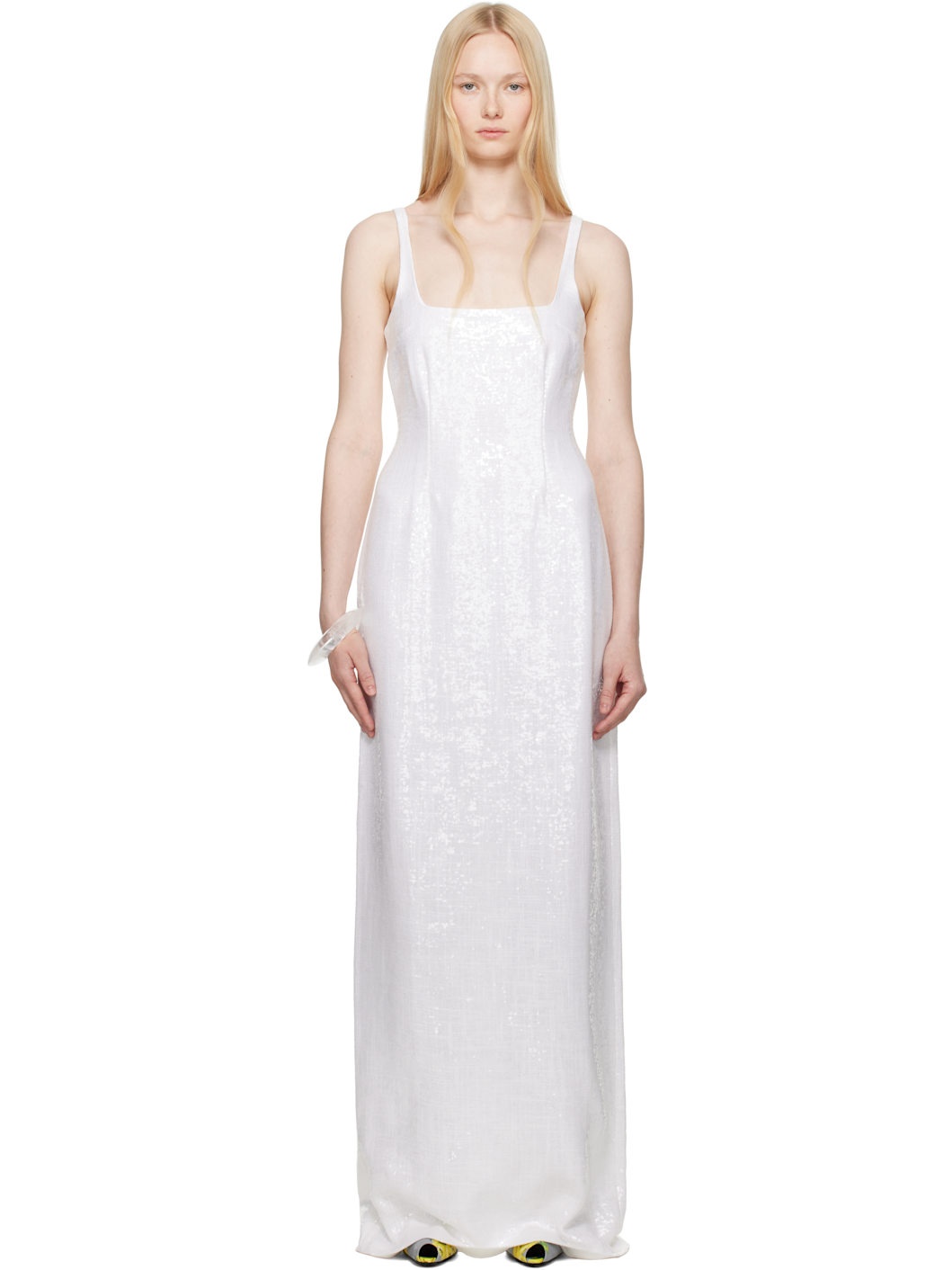 White Electra Maxi Dress - 1