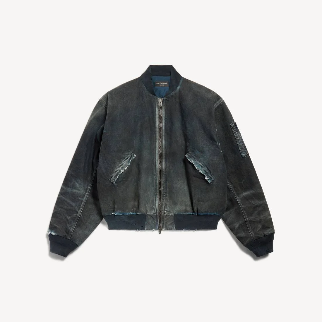 Women's Bomber Jacket in Blue - 1