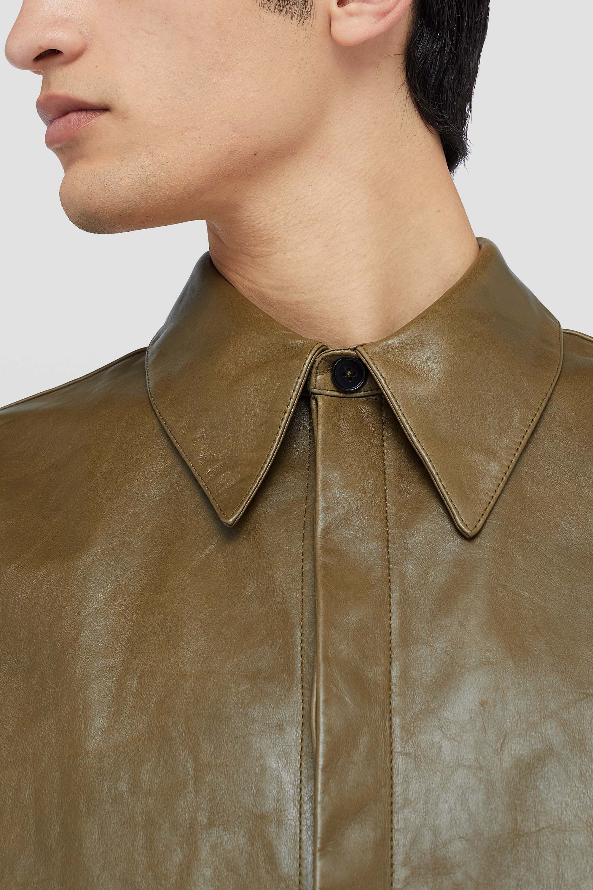 Leather Overshirt - 3