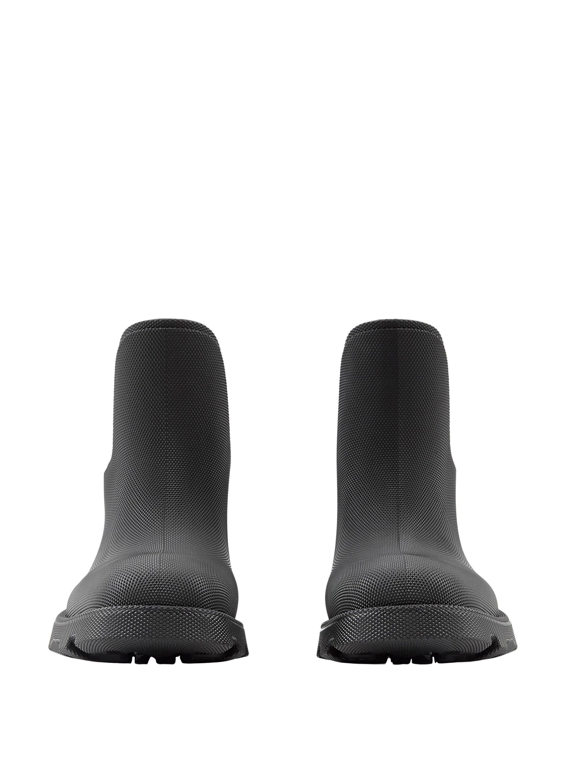 black rubber ankle boots - 3