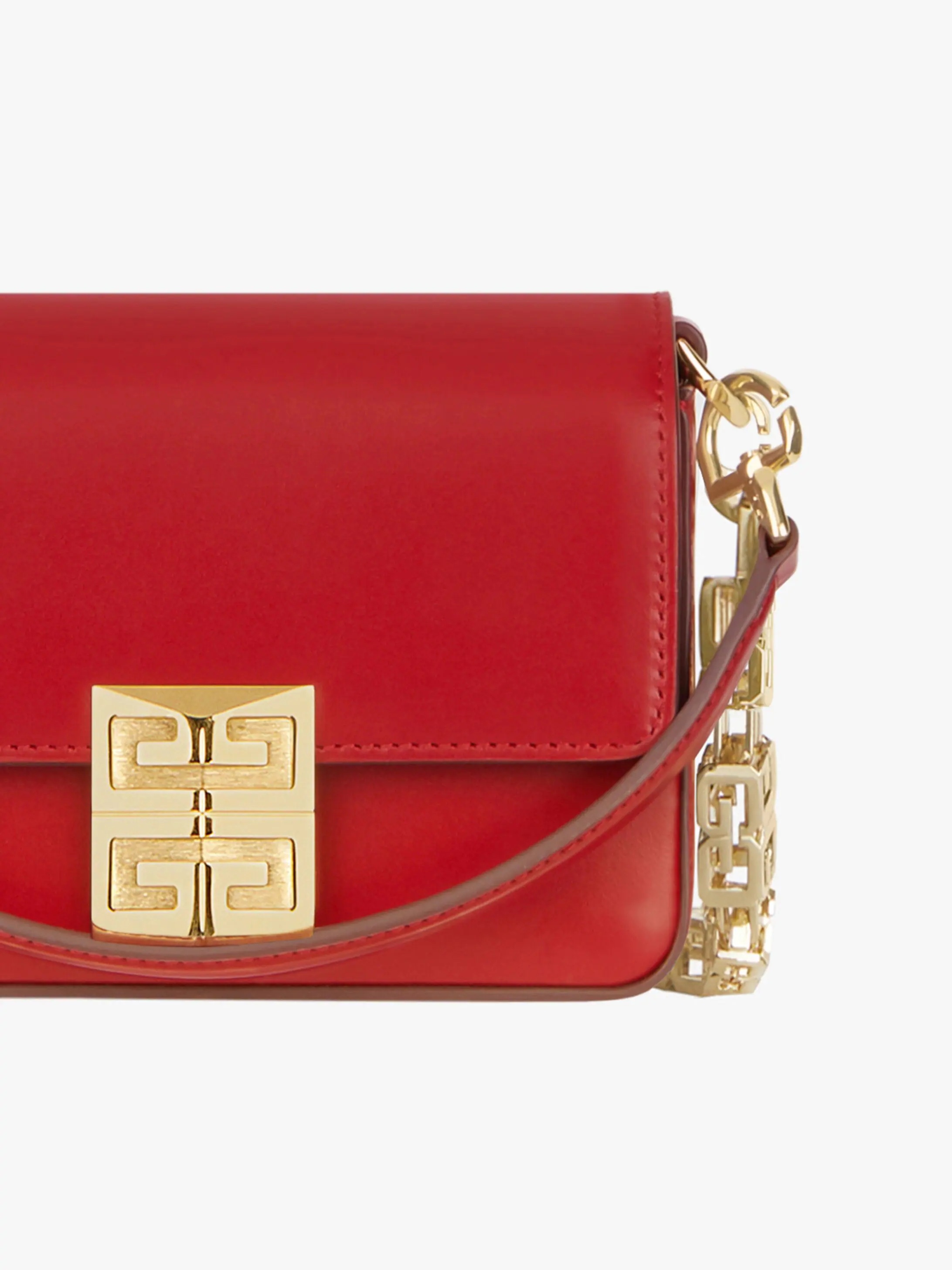 SMALL 4G BAG IN BOX LEATHER WITH CHAIN - 7