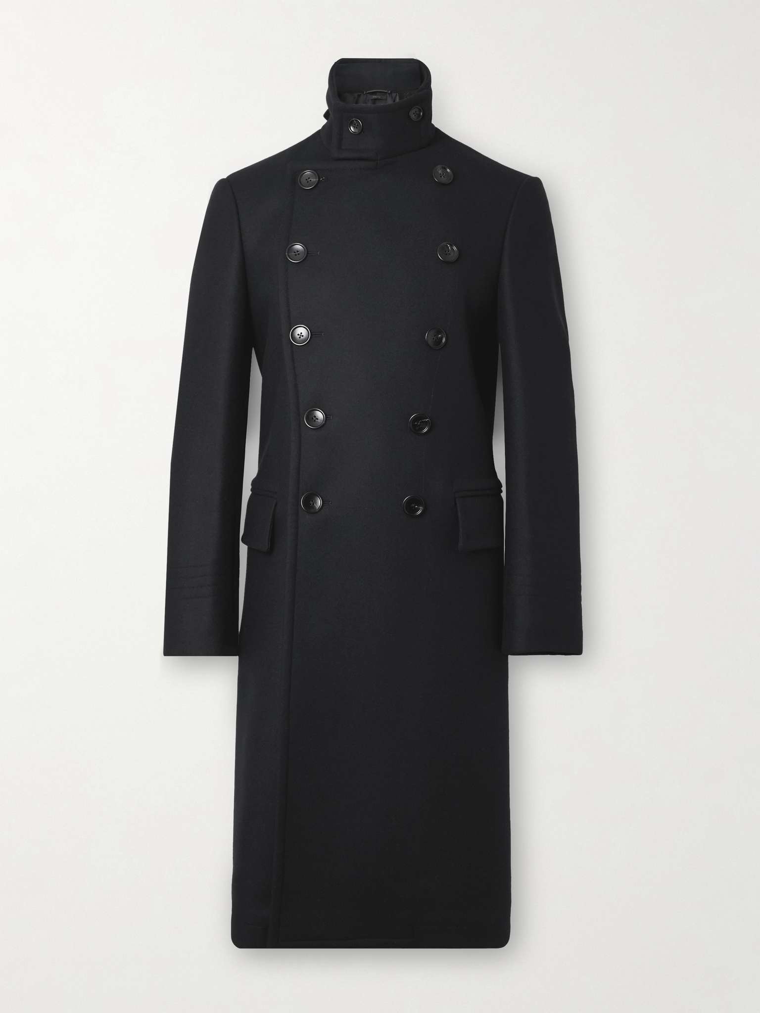 Double-Breasted Wool-Felt Coat - 1