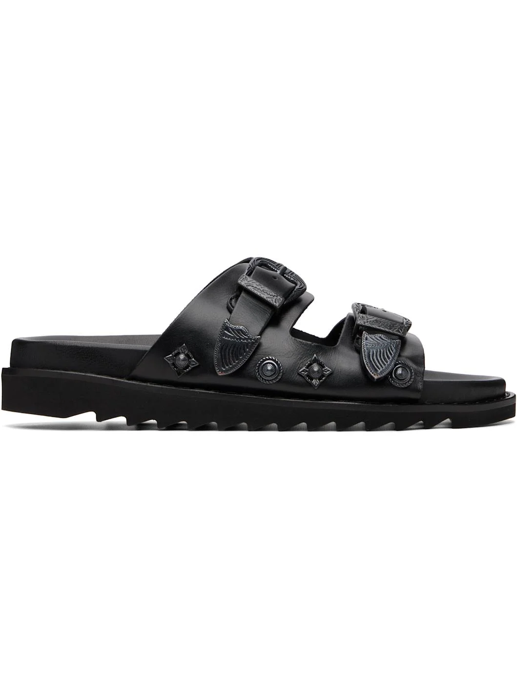 SSENSE Exclusive Black Buckle Sandals - 1