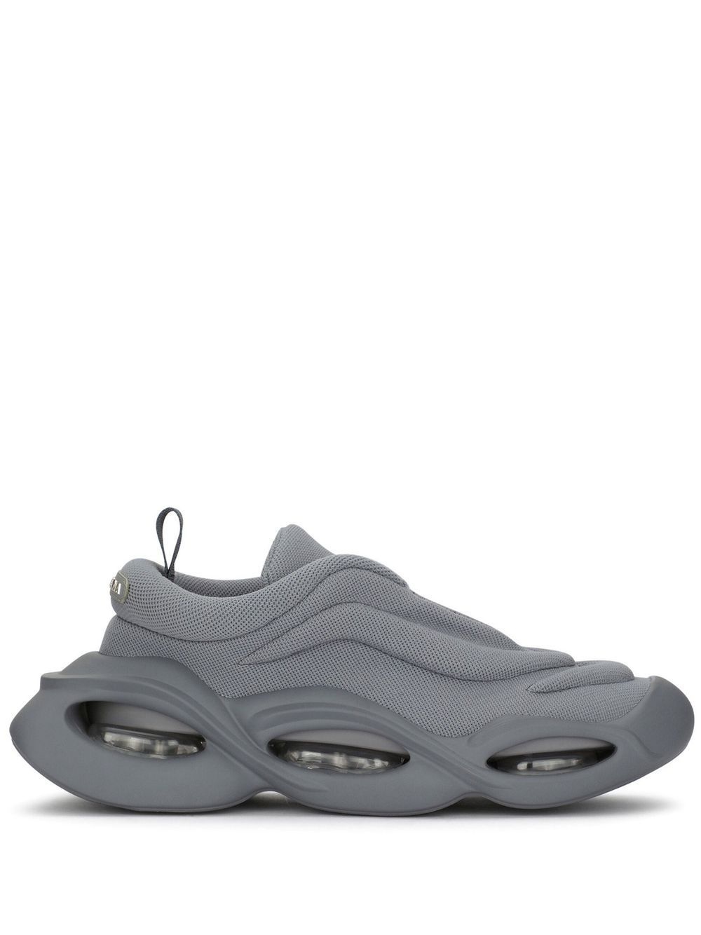 padded lace-up sneakers - 1