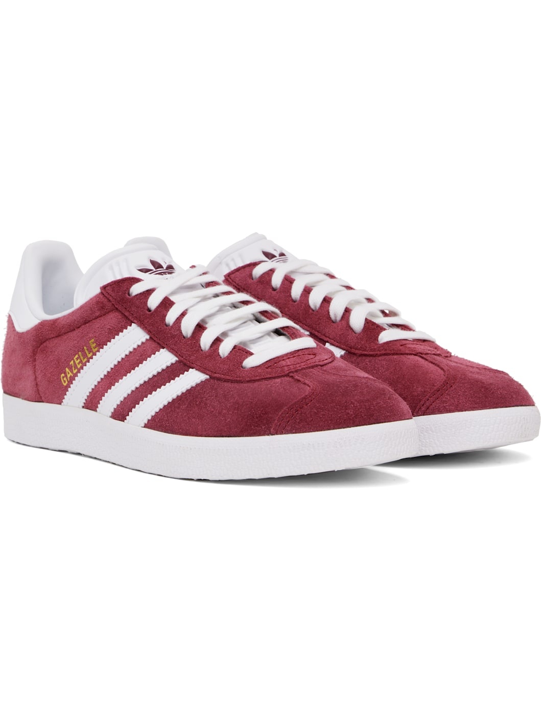 Burgundy Gazelle Sneakers - 4