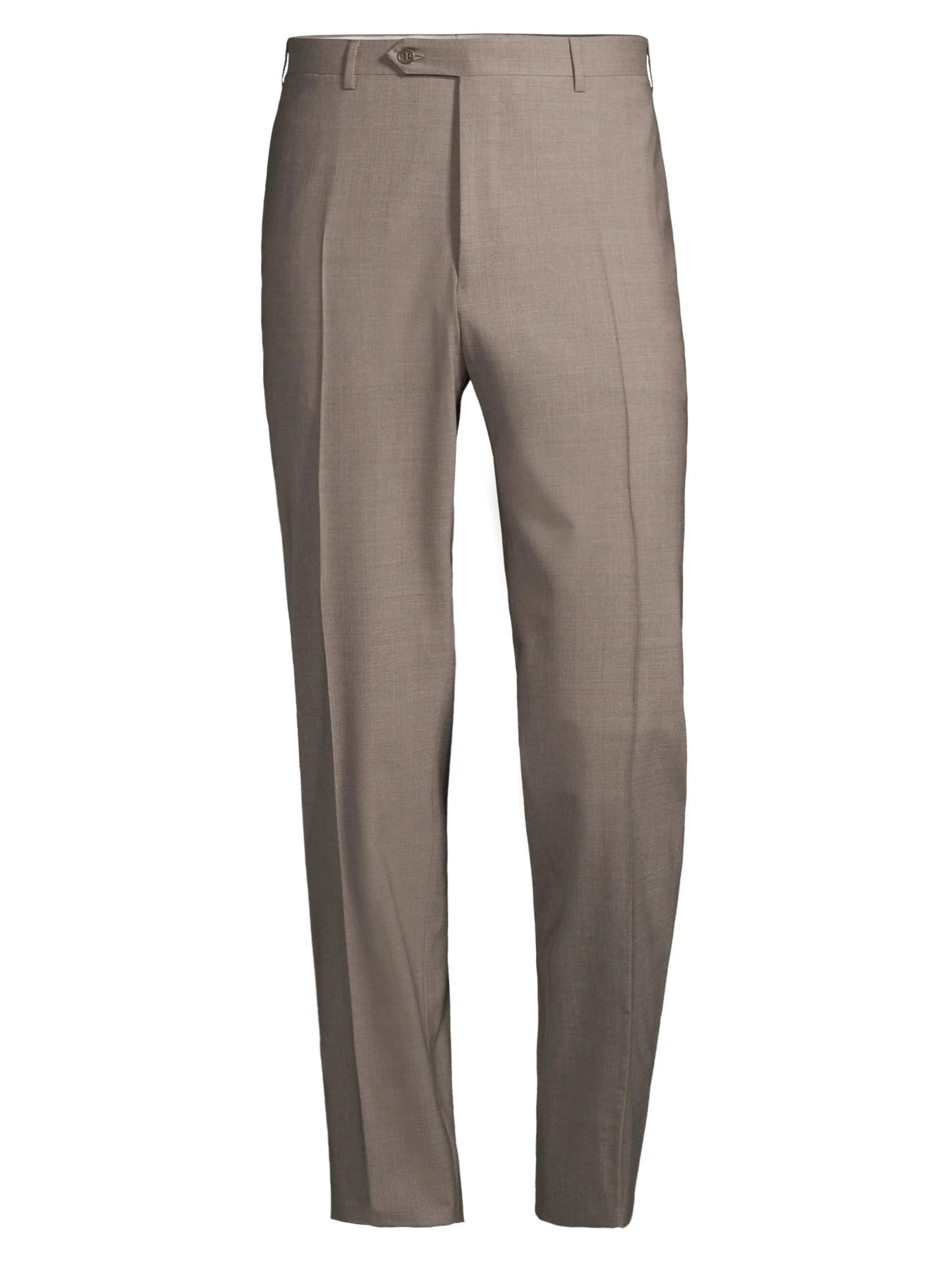 Men's Stretch Wool Trousers - Light Brown - 1