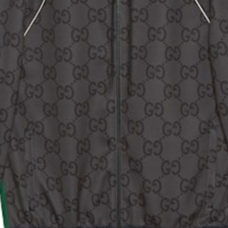 Gucci Jumbo GG Zip Jacket With Web 'Grey Dark Grey' 771619-XJF52-1155 - 6