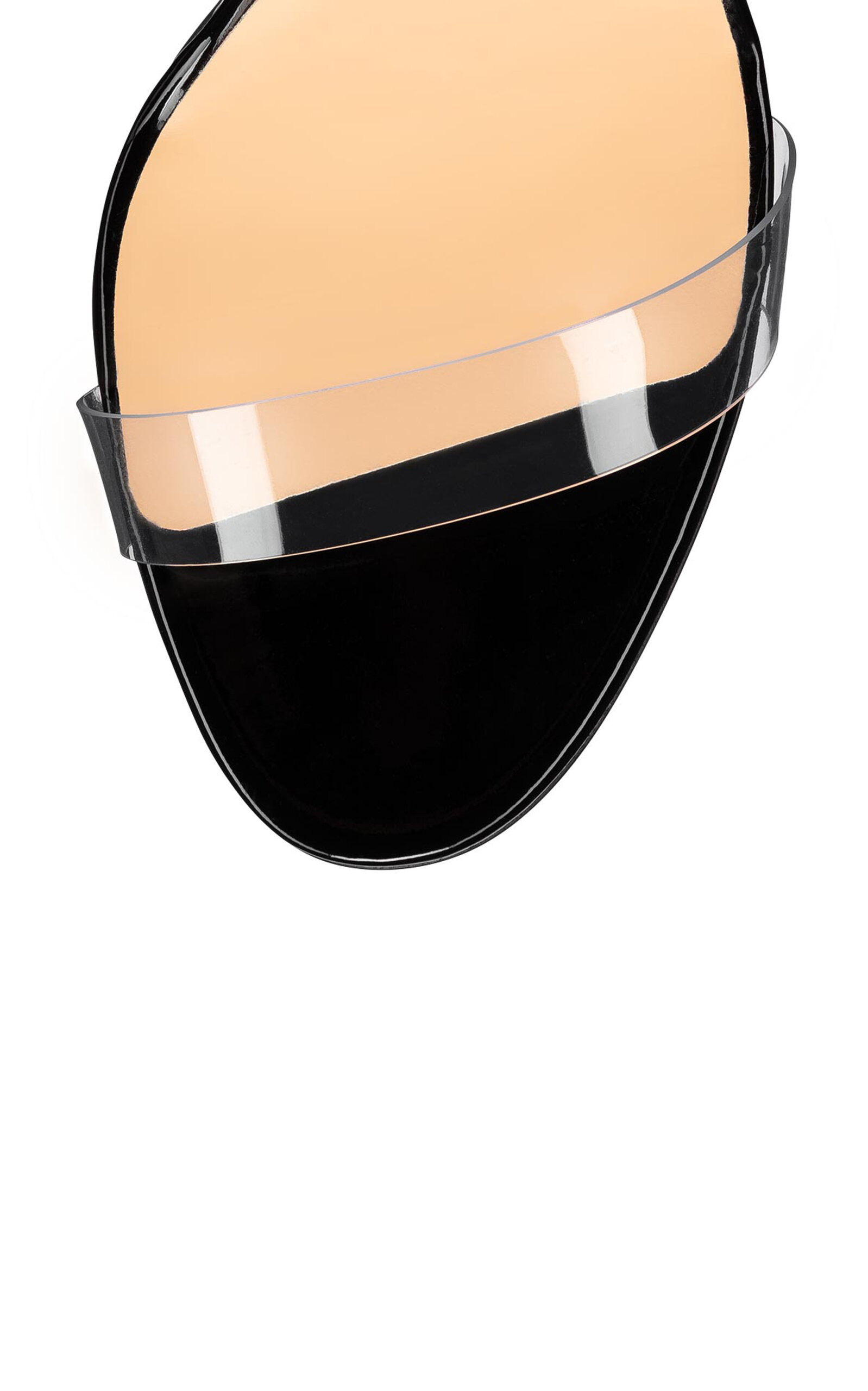Just Nothing 85mm Patent PVC Sandals black - 5