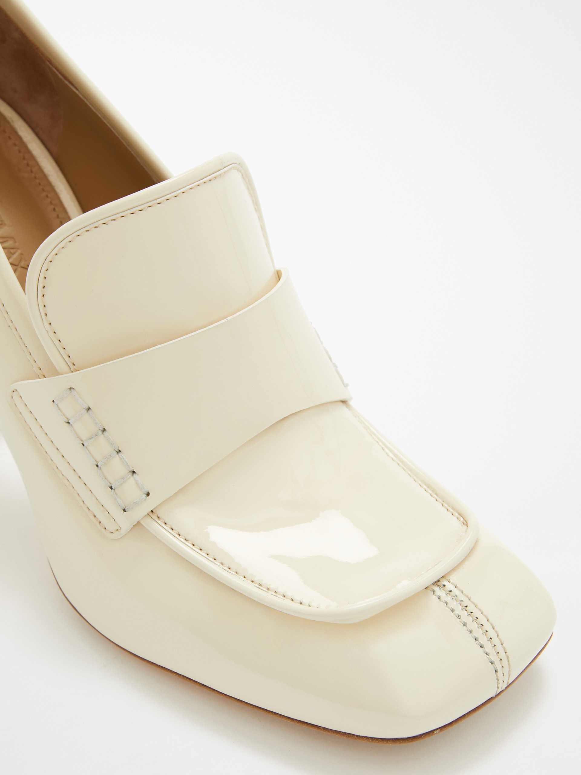 PAGLIA Patent leather loafers with heel - 5