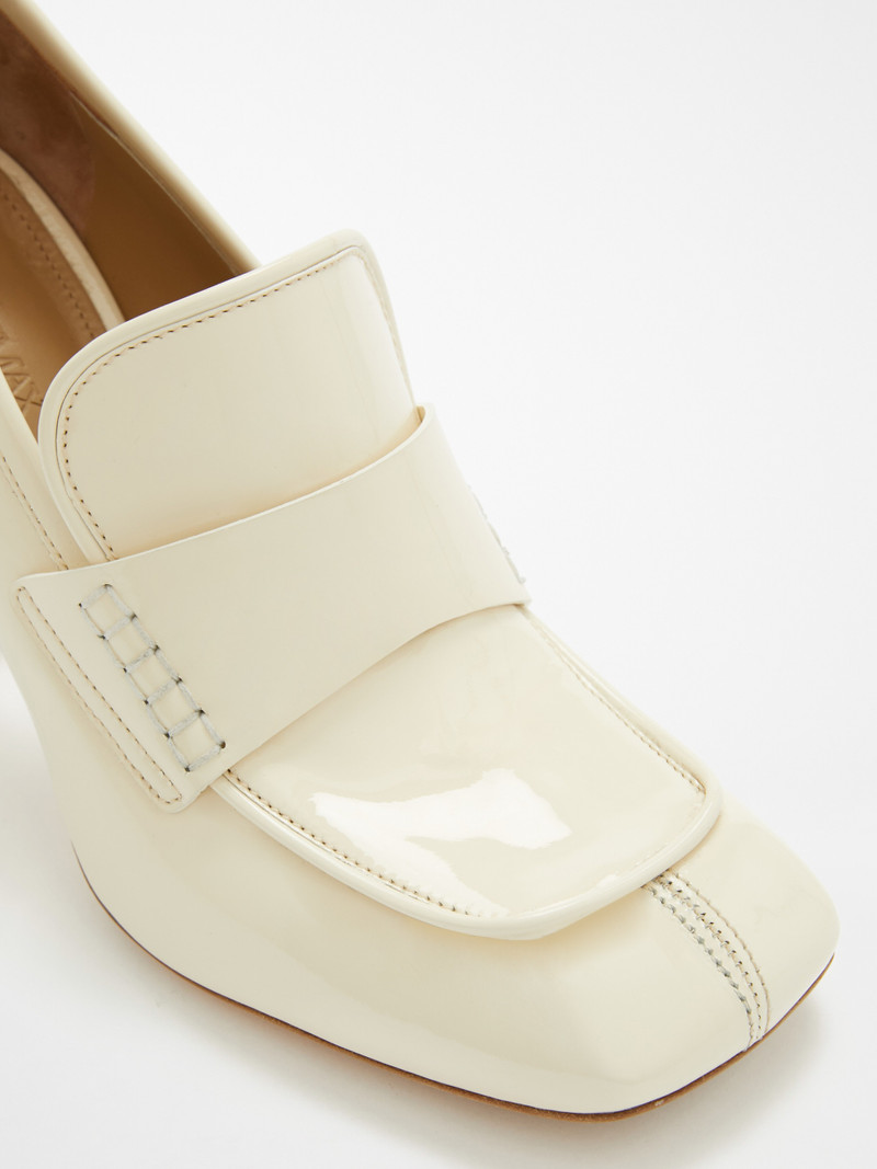 PAGLIA Patent leather loafers with heel 5