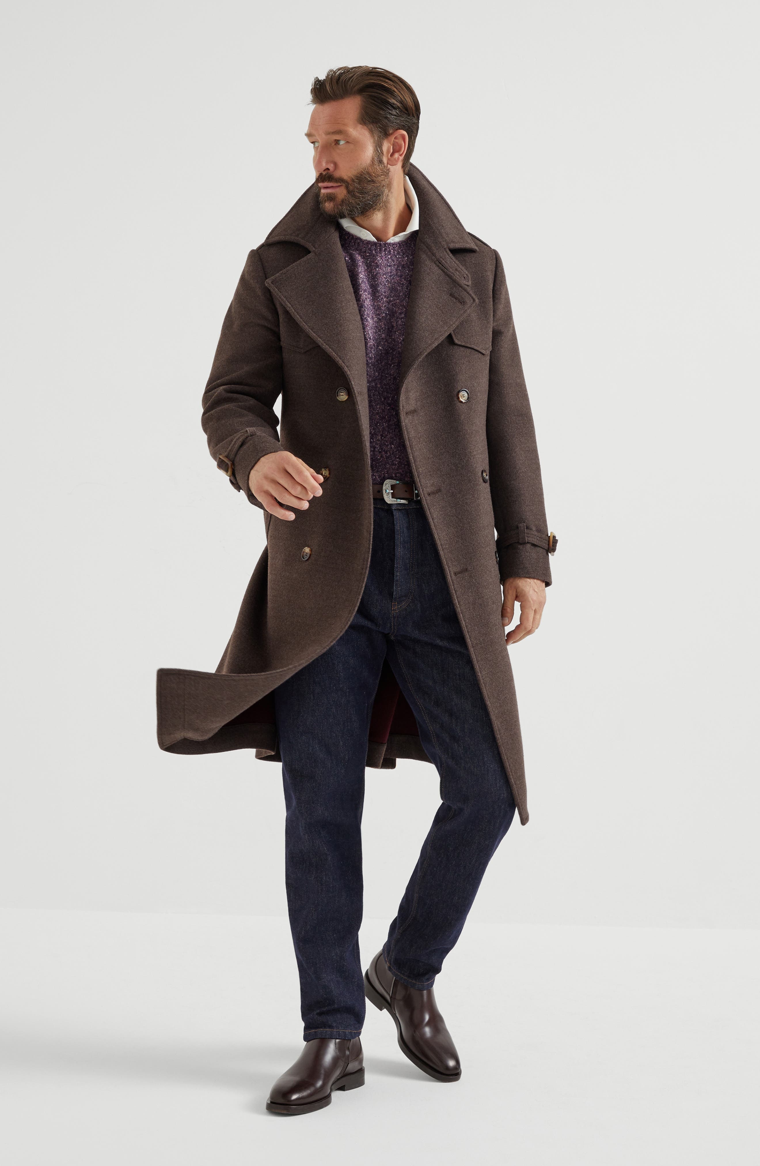 Brunello Cucinelli Knop sweater in Burgundy at Nordstrom - 6