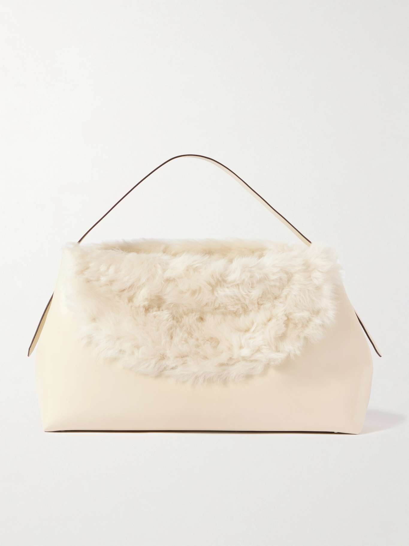 T-Lock shearling shoulder bag - 1