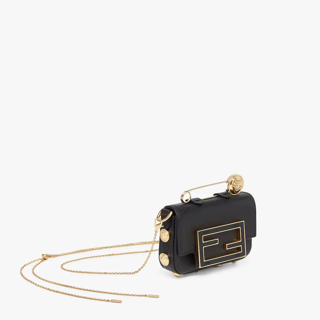 Fendace Black leather  charm - 2