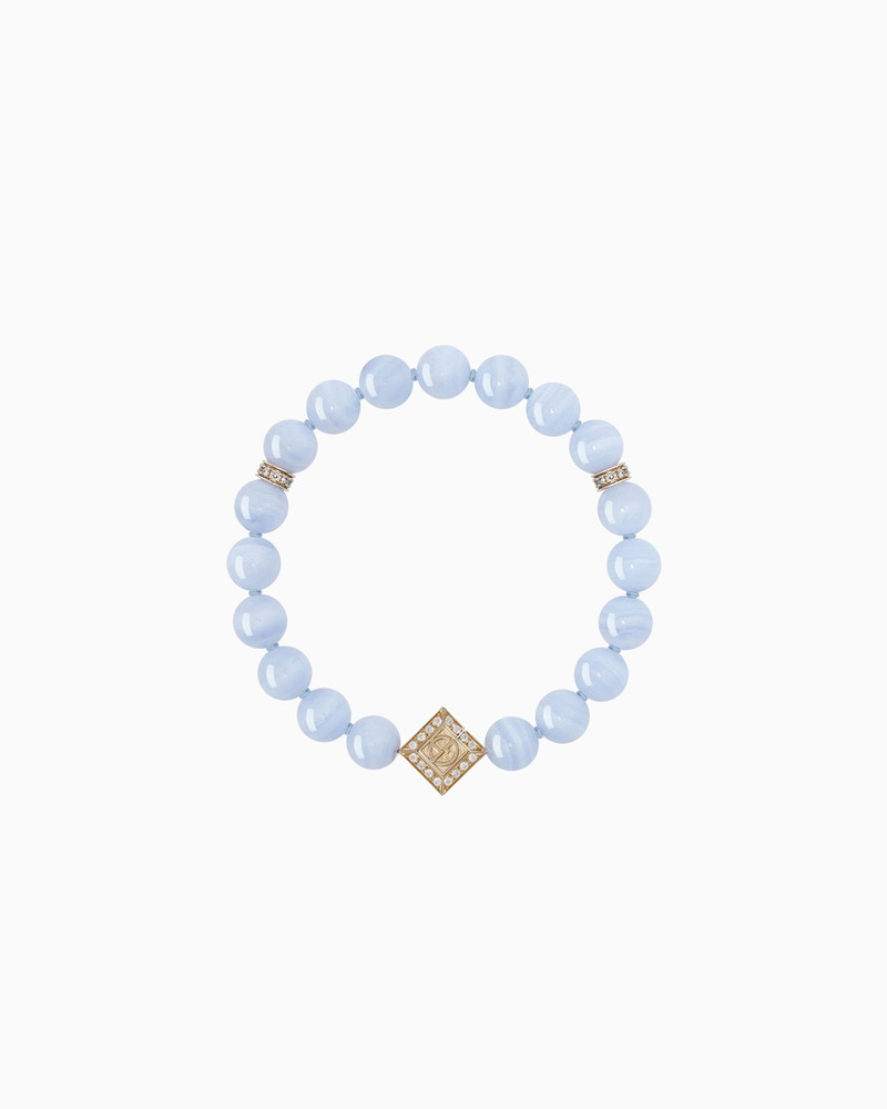 JOSEPHINE BRACELET IN 18K GOLD, CHALCEDONY AND DIAMONDS 1
