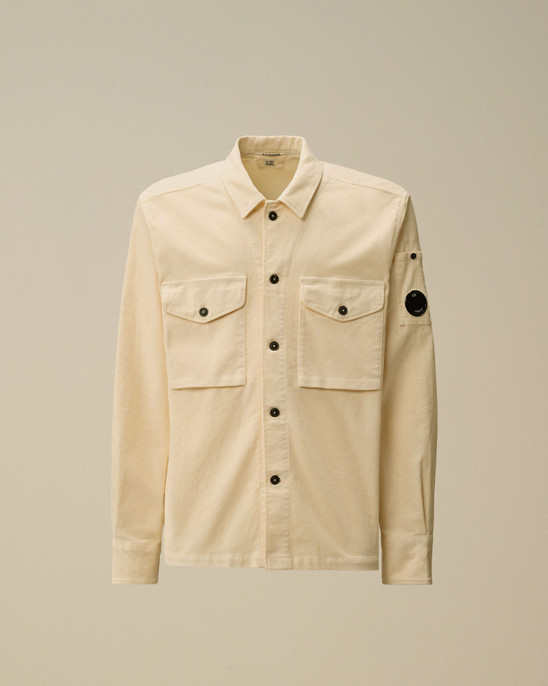 Corduroy Lens Button Overshirt 1