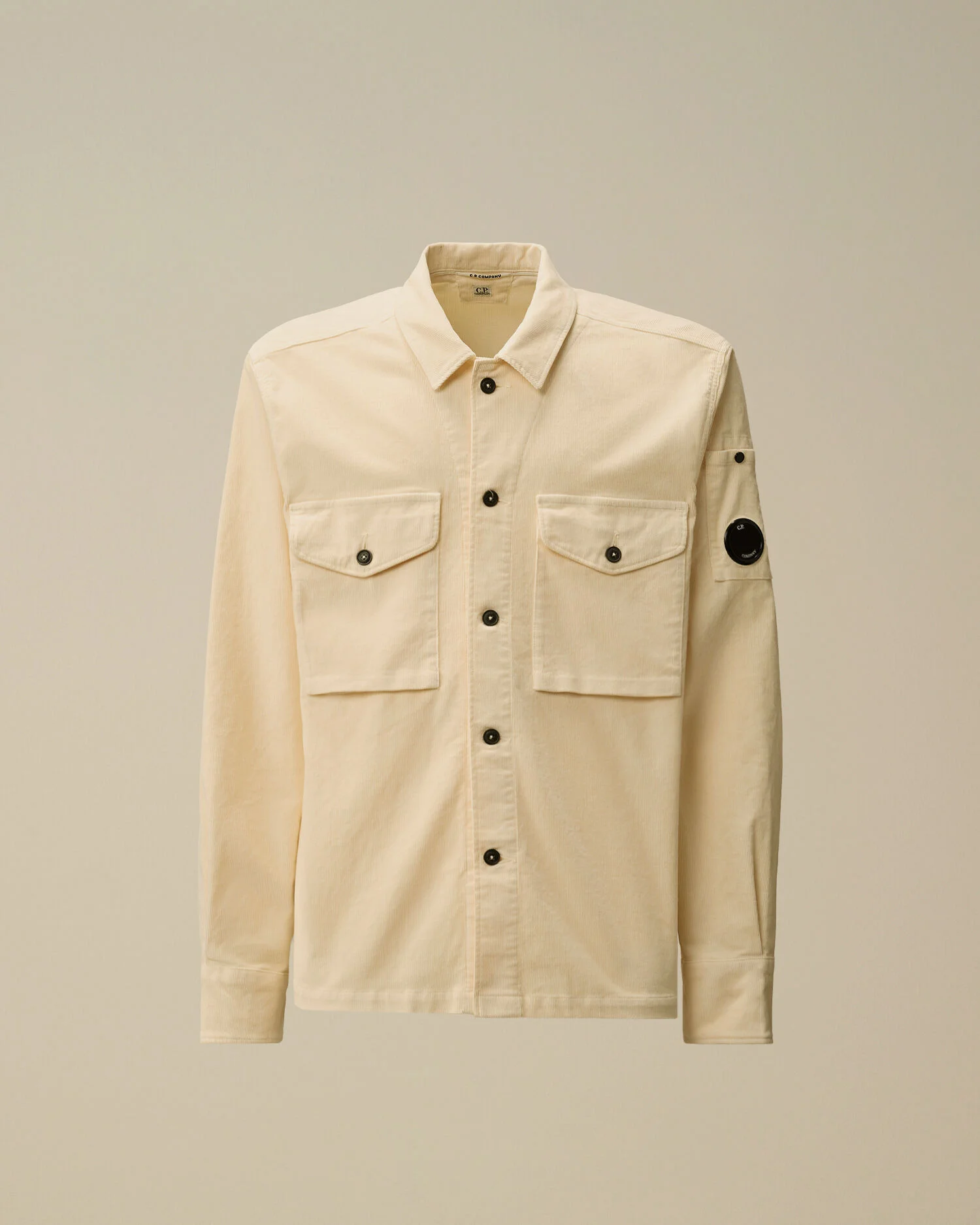 Corduroy Lens Button Overshirt - 1