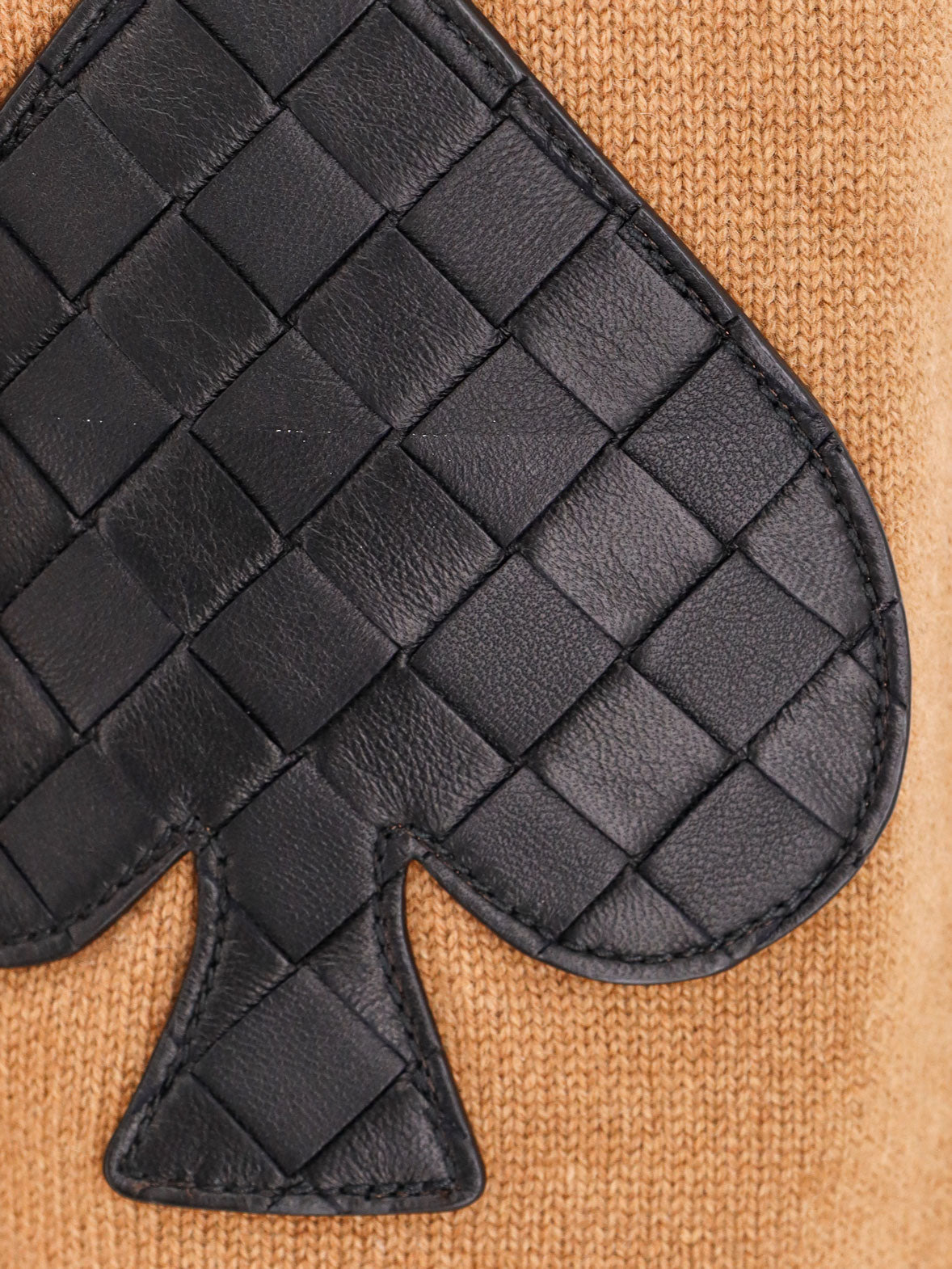 Bottega Veneta Cashmere Cardigan With Intrecciato Iconic Motif Leather  Details - 4