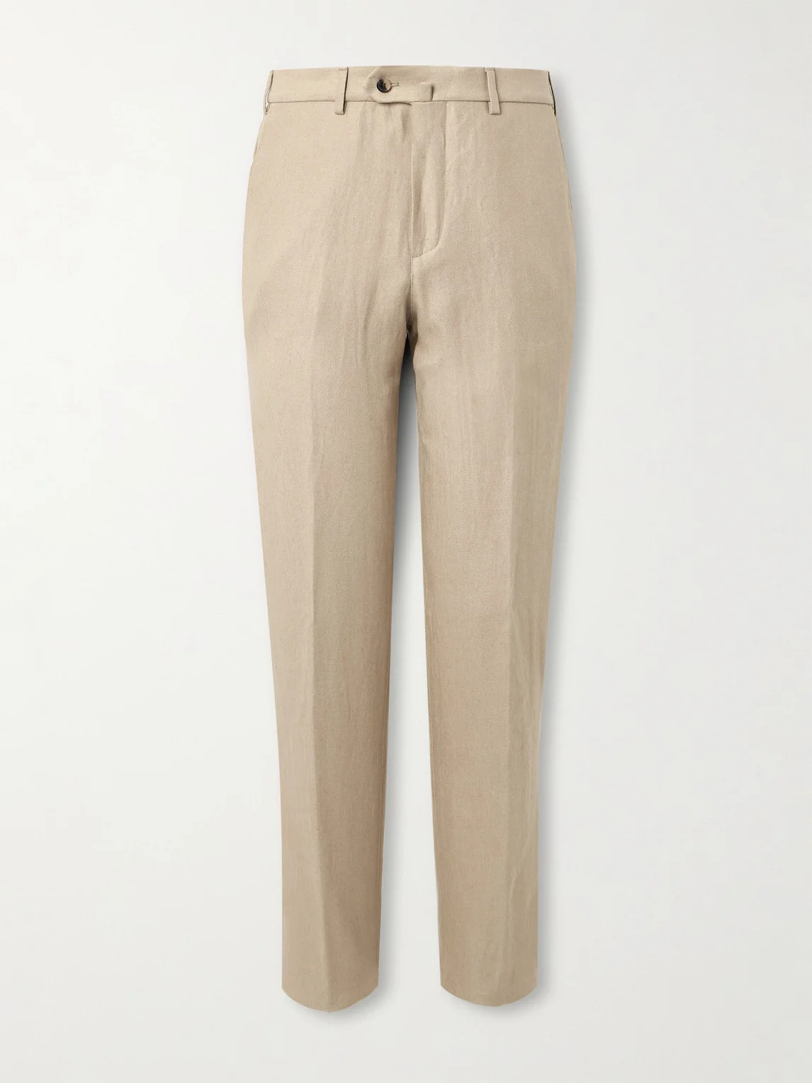 Carlo Straight-Leg Linen Suit Trousers - 1