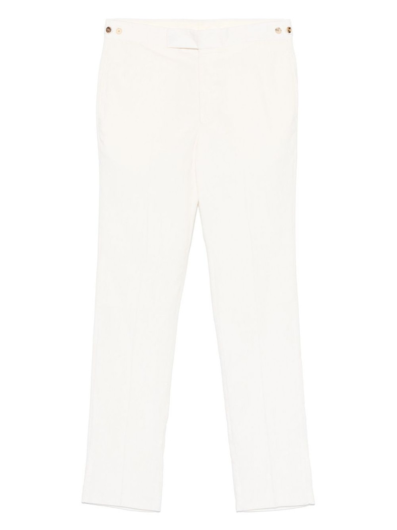 cotton straight-leg trousers 1