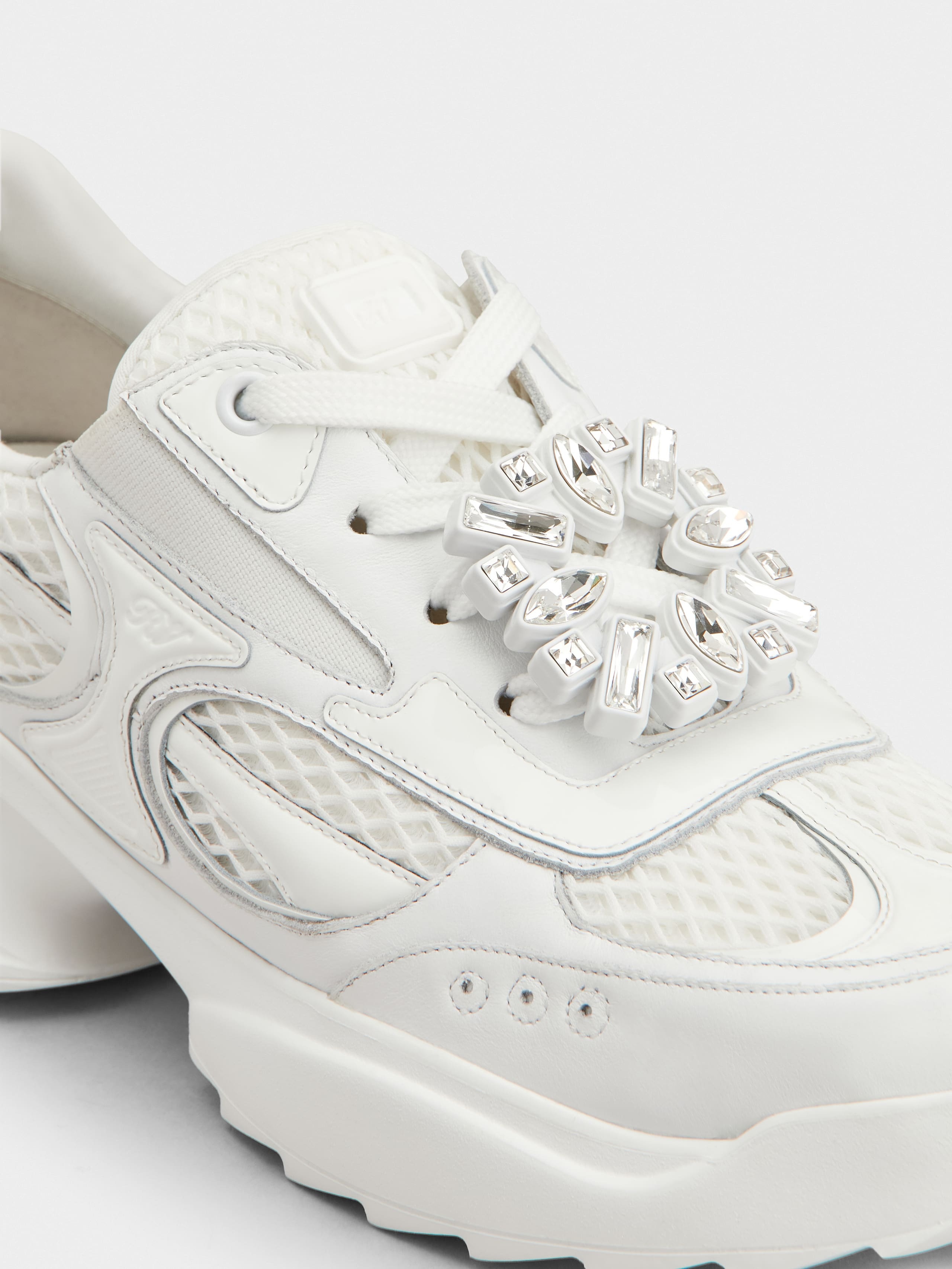 Viv' on the Run Sneakers in leather and fabric - 3