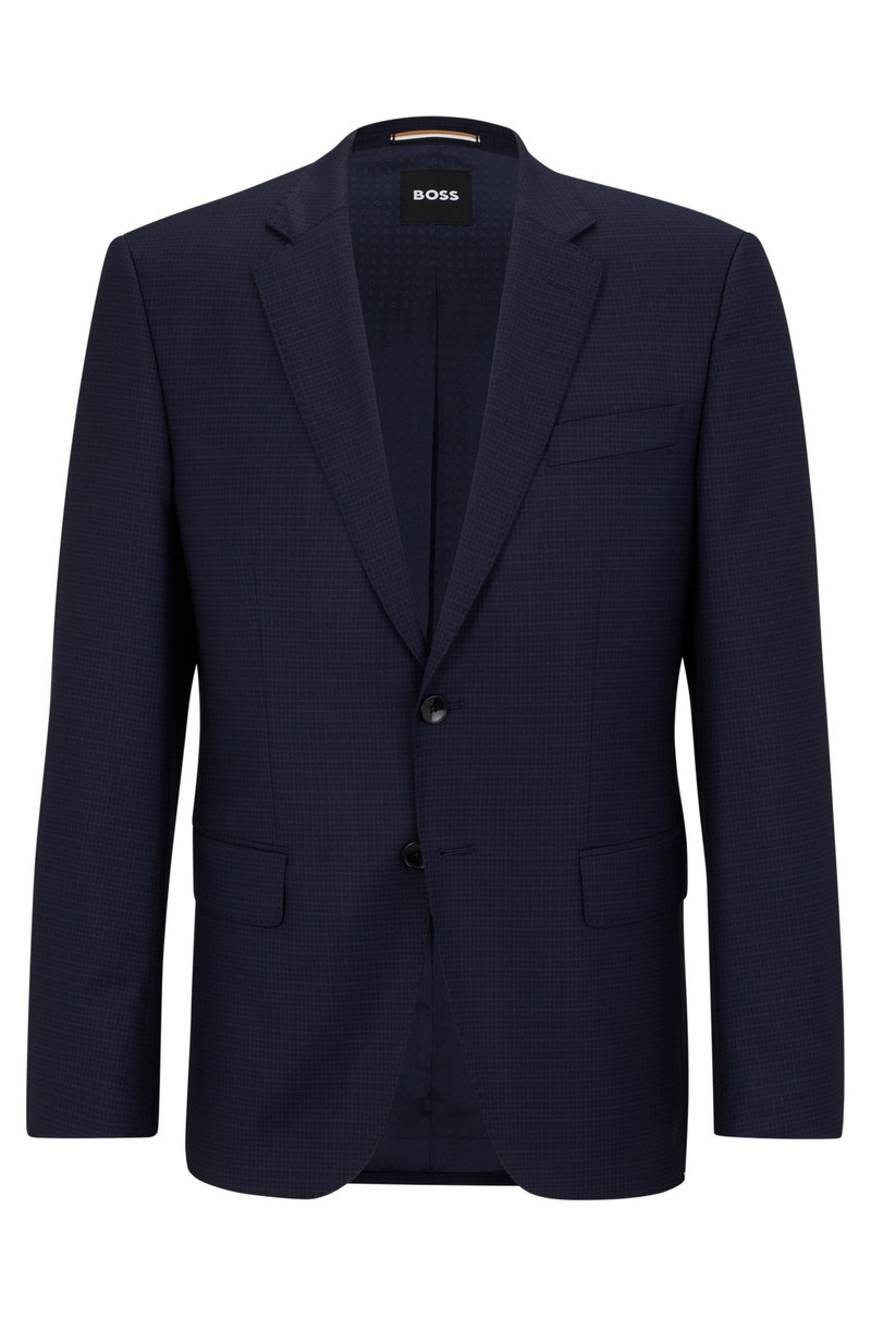 SLIM-FIT SUIT IN PATTERNED STRETCH WOOL 9