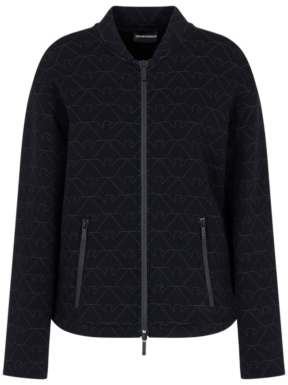 eagle head-print bomber jacket - 1