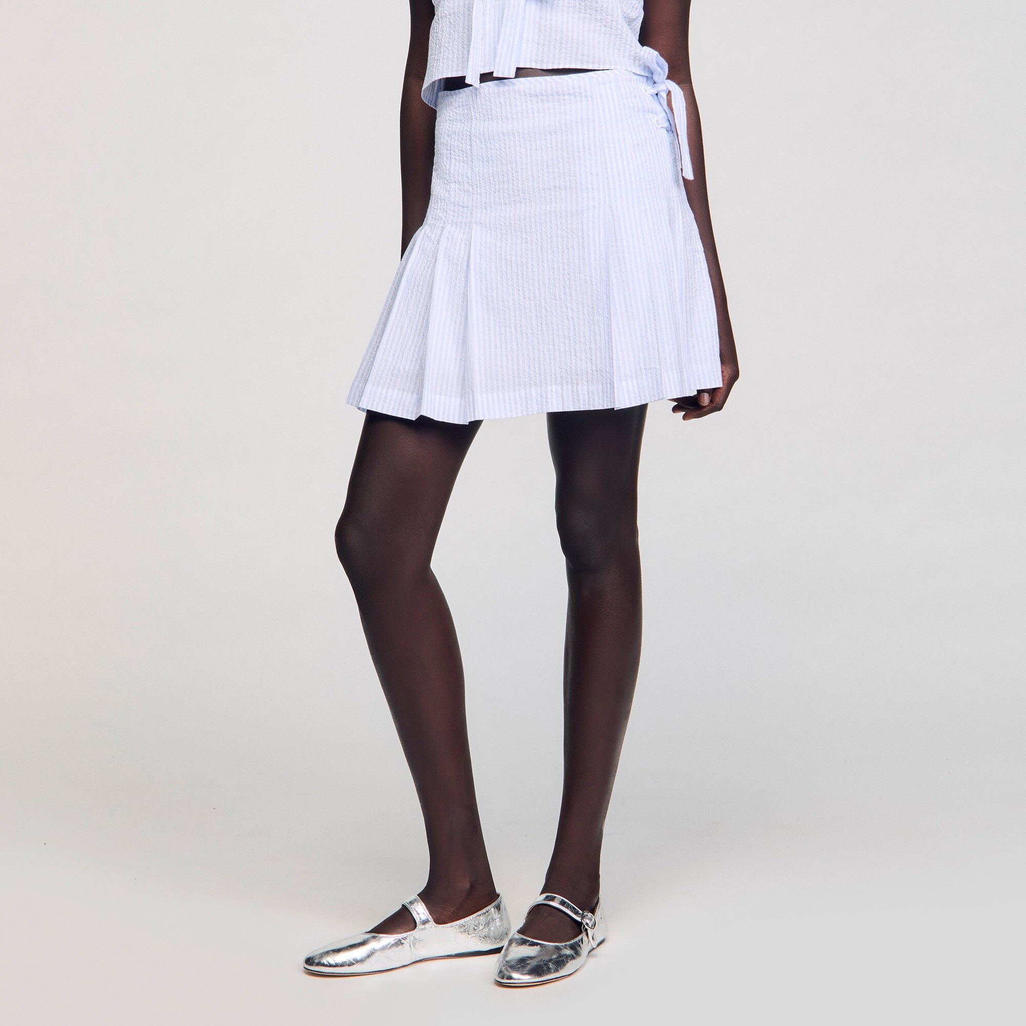 MINI STRIPED SKIRT - 4