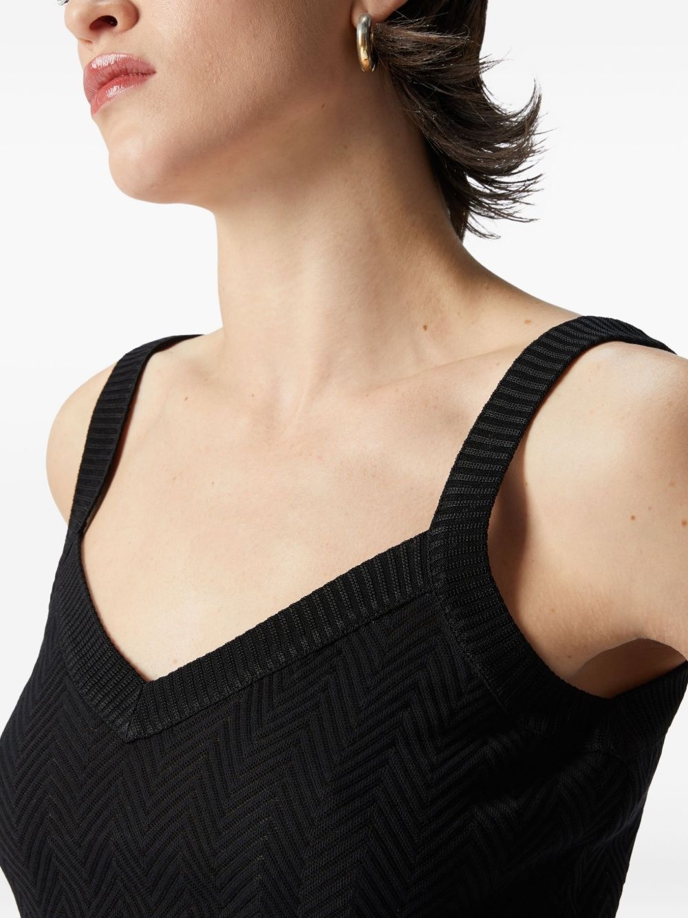 zigzag-woven tank top - 4