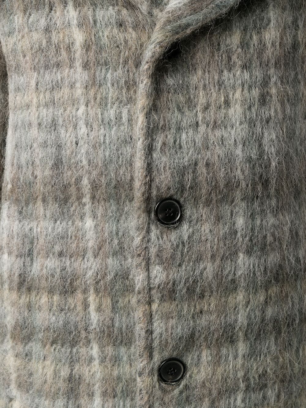 plaid double-breasted wool coat - 5