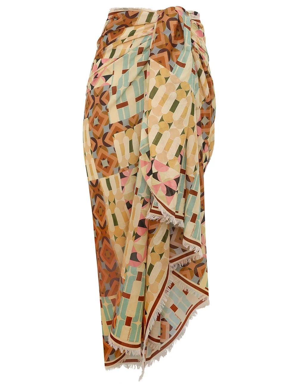 PRINTED COTTON PAREO - 1