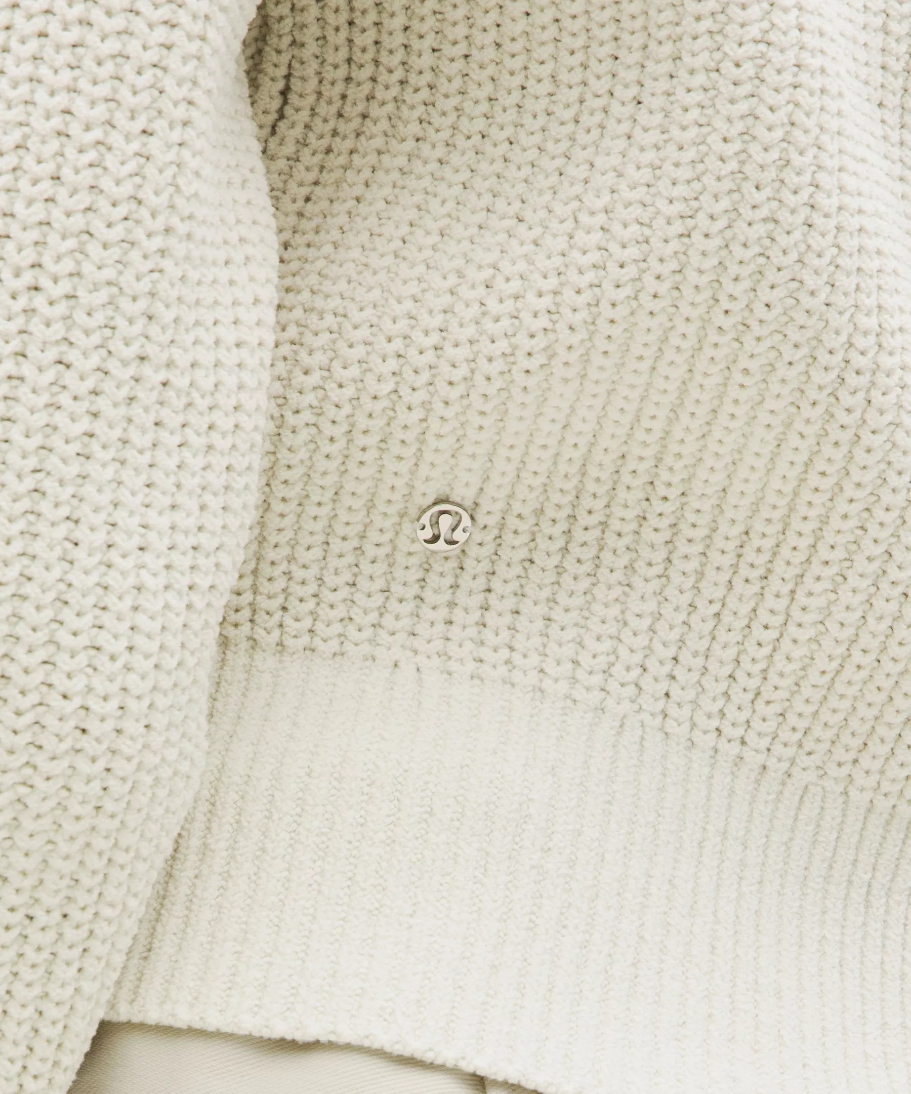 Cable-Knit Oversized Half Zip - 5