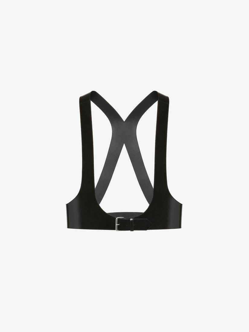 Men's Leather Harness in Black - 2