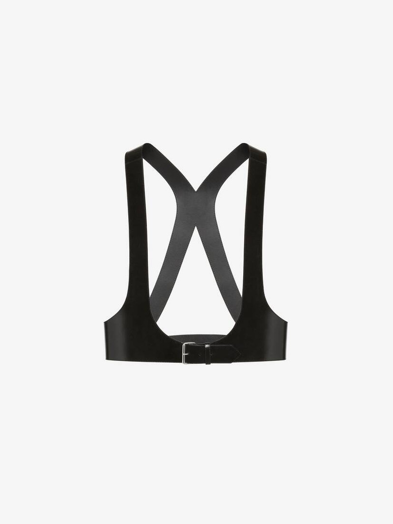 Alexander McQueen Men's Leather Harness in Black outlook