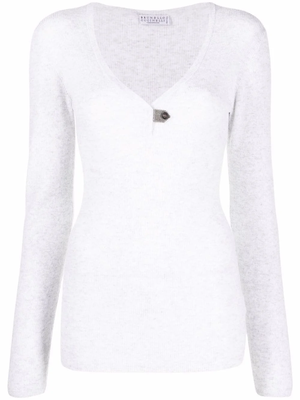 chain-trim detail sweatshirt - 1