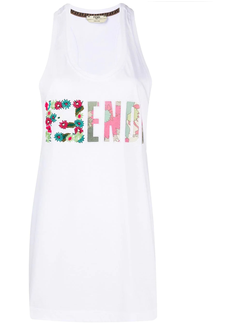 embroidered FF motif tank top - 1