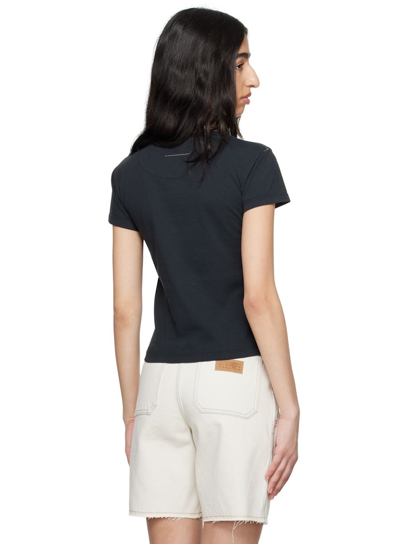 Black Heavy Cotton Jersey T-shirt 3
