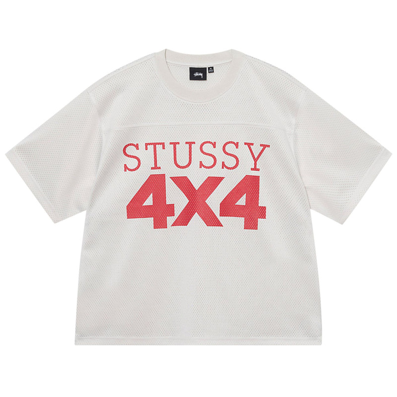 Stussy 4X4 Mesh Football Jersey 'Bone' 1