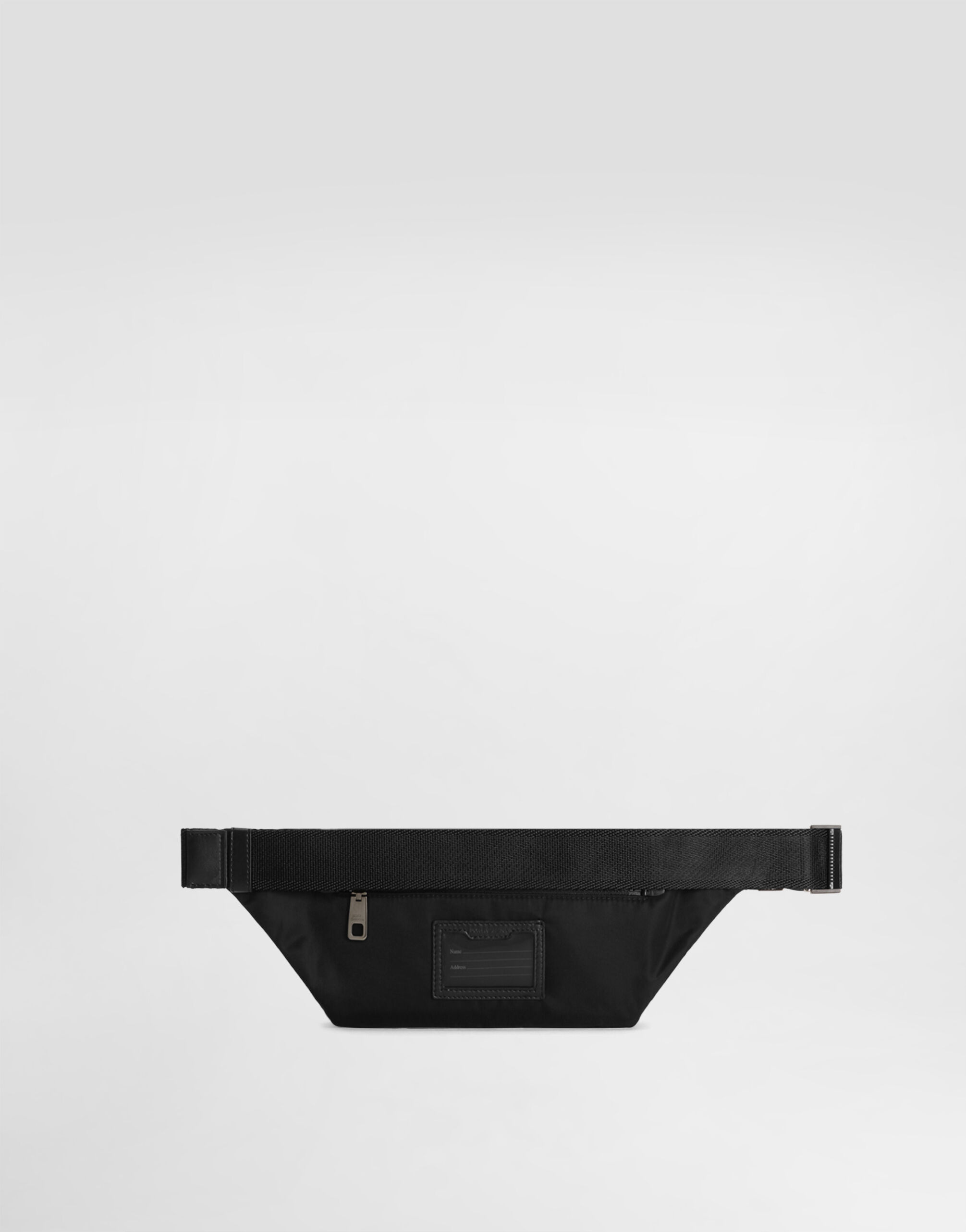 Small nylon belt bag with rubberized logo - 2