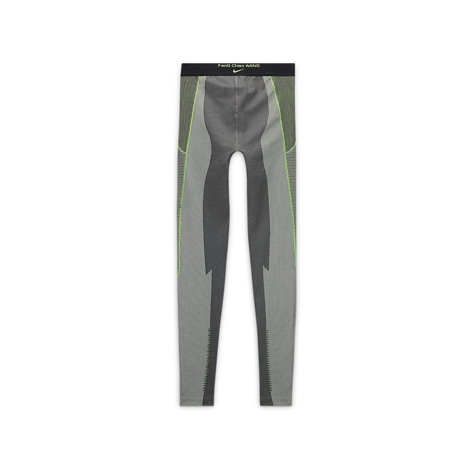 (WMNS) Nike Pro Leggings 'Off-Noir Light Smoke Grey Iron Grey Action Green' DV4015-045 - 1