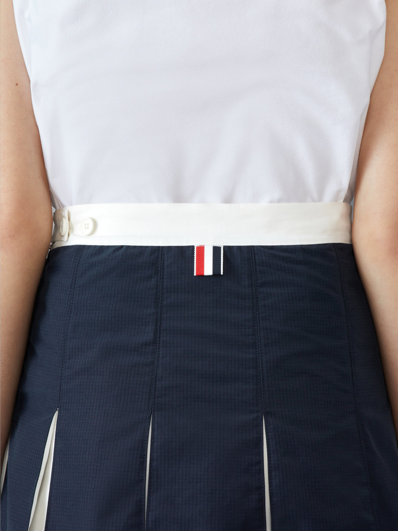Ripstop Box Pleat Mini Skirt 7