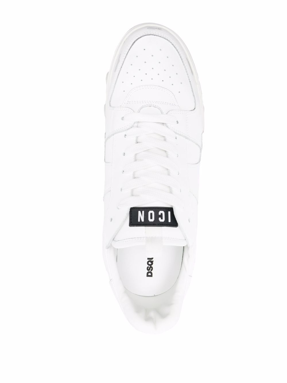 logo-print lace-up trainers - 4