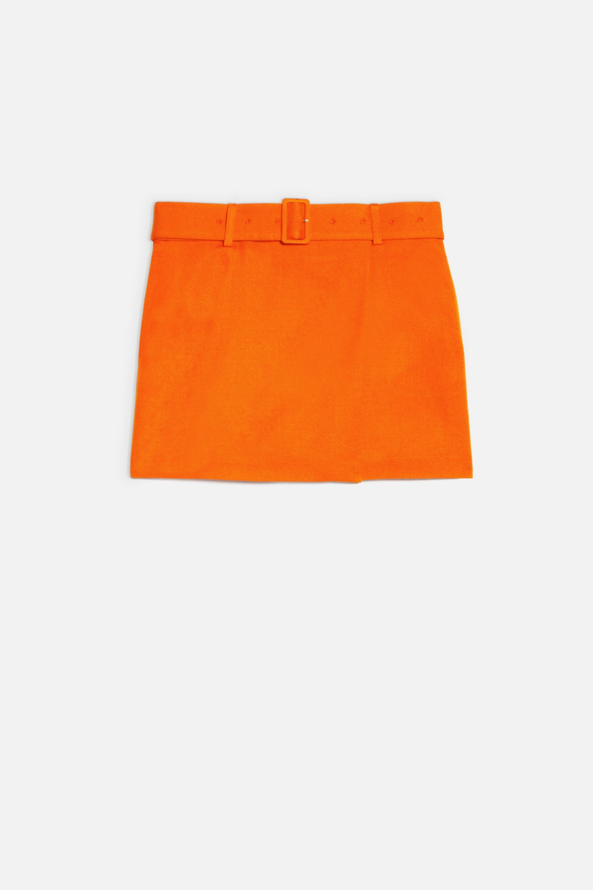 Belted Mini Skirt - 1