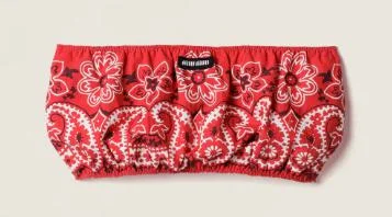 Miu Miu Top E T-Shirt Popeline Fiammato - 1