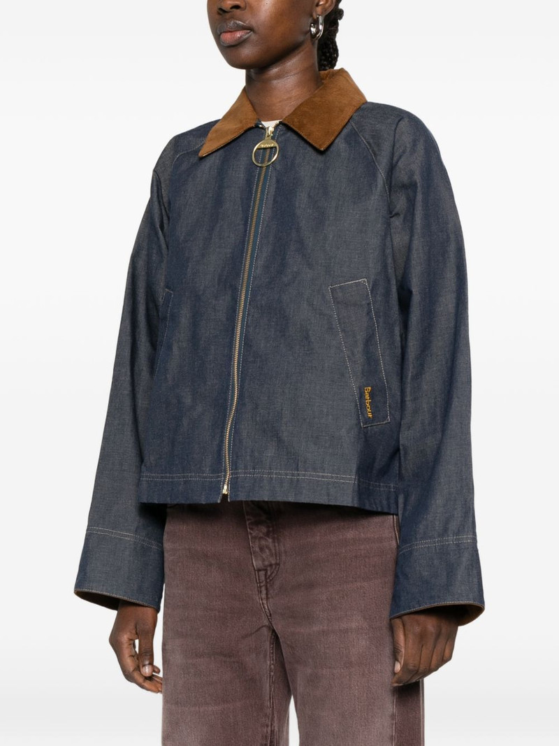 Freckleton contrast-collar zip-fastening jacket 3