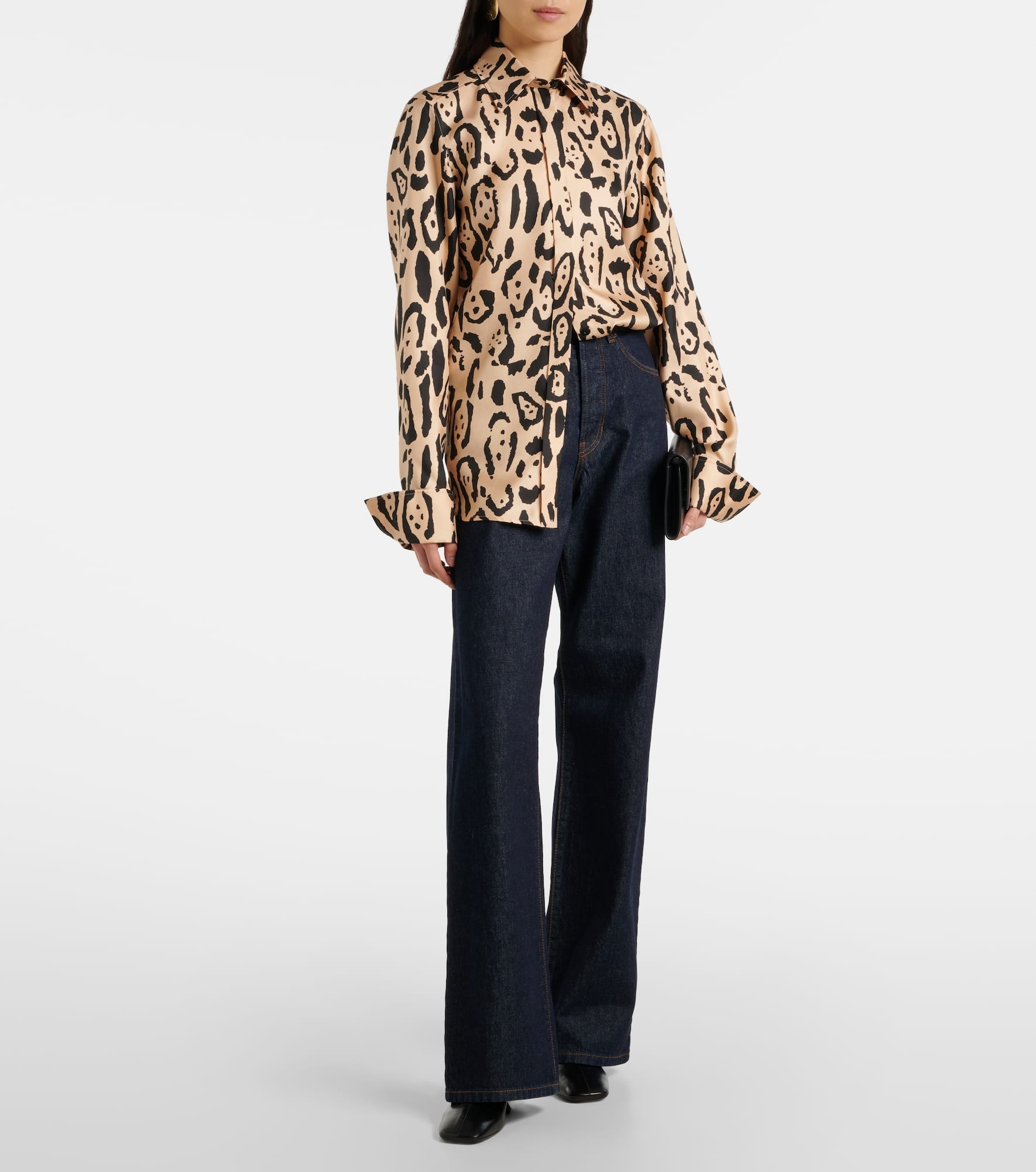 Armony leopard-print silk top - 2