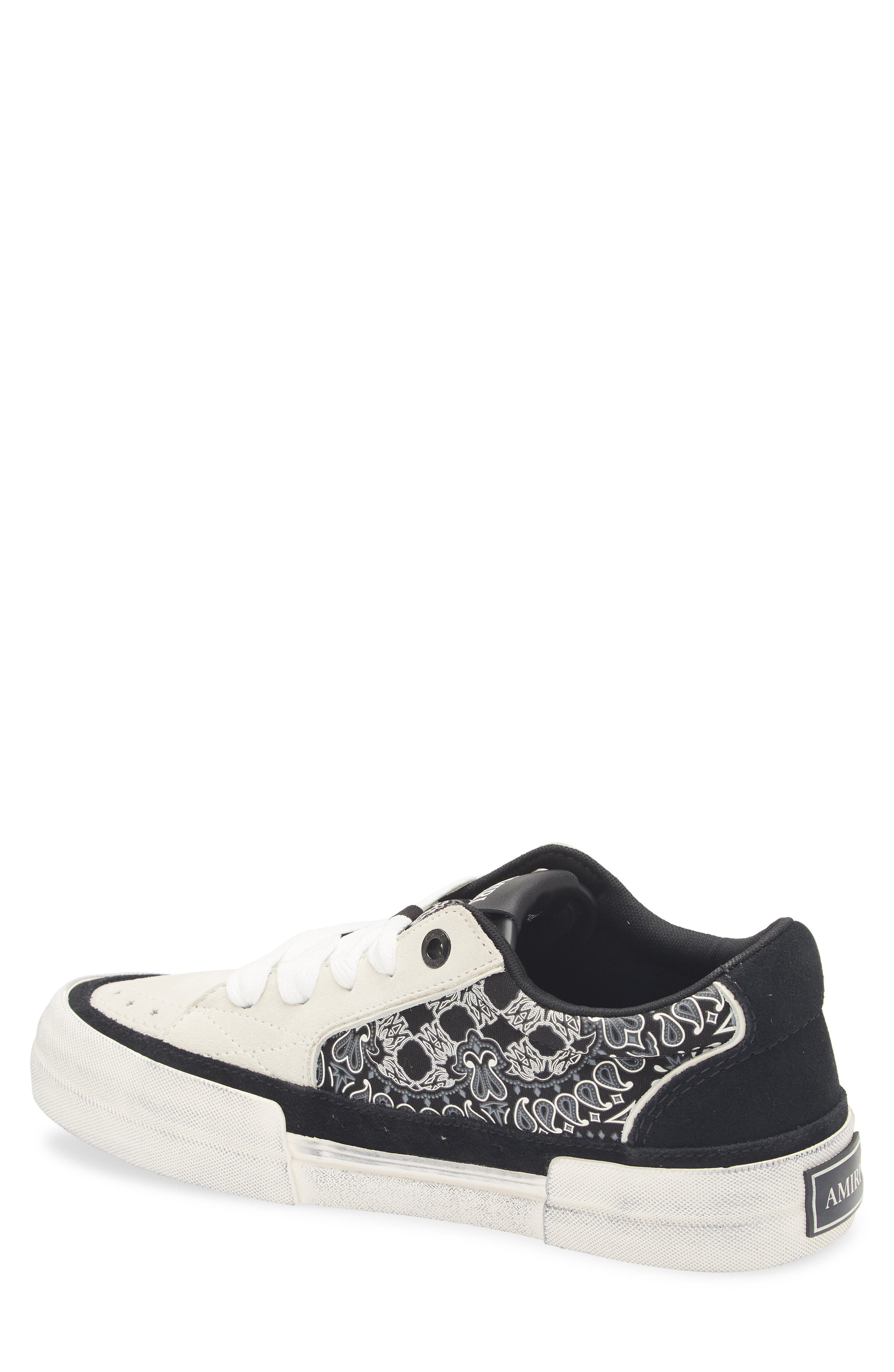 AMIRI Bandana Sunset Skate Low Top Sneaker in Black at Nordstrom - 2