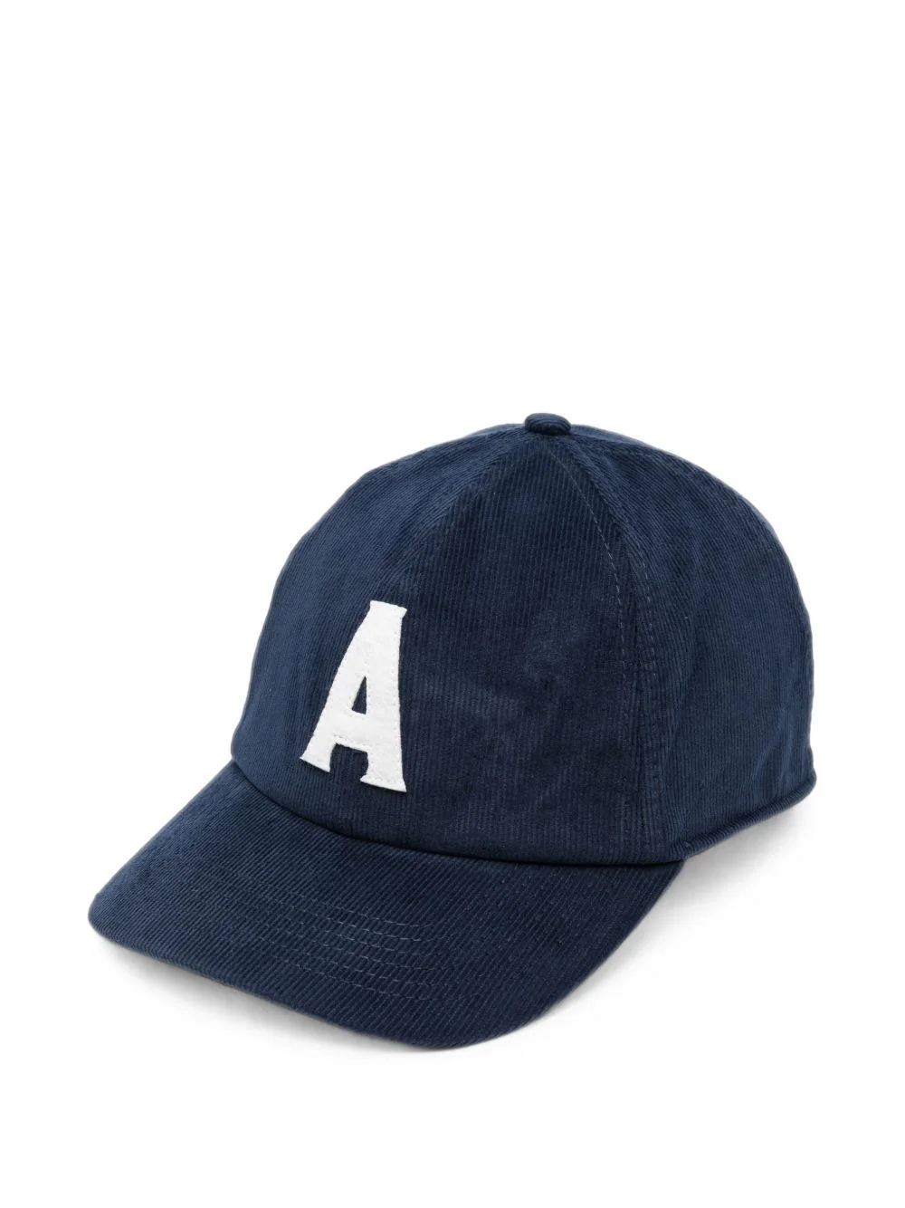 logo-embroidered corduroy baseball cap - 1